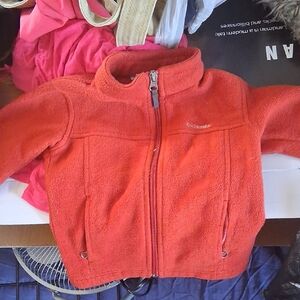 Columbia Vibrant Orange Fleece Jacket